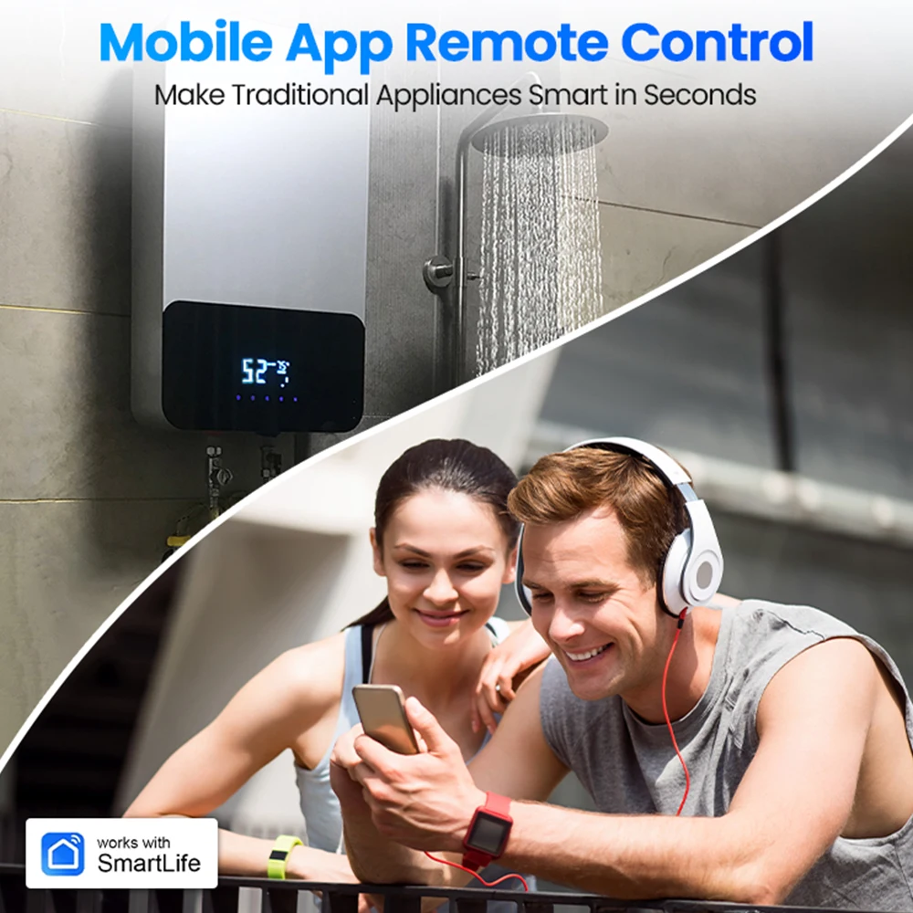 Tuya Smart Plug US Standard 10A/16A WiFi Outlet Works With Alexa Google Assistant APP Remote Control Timer Group Control for US