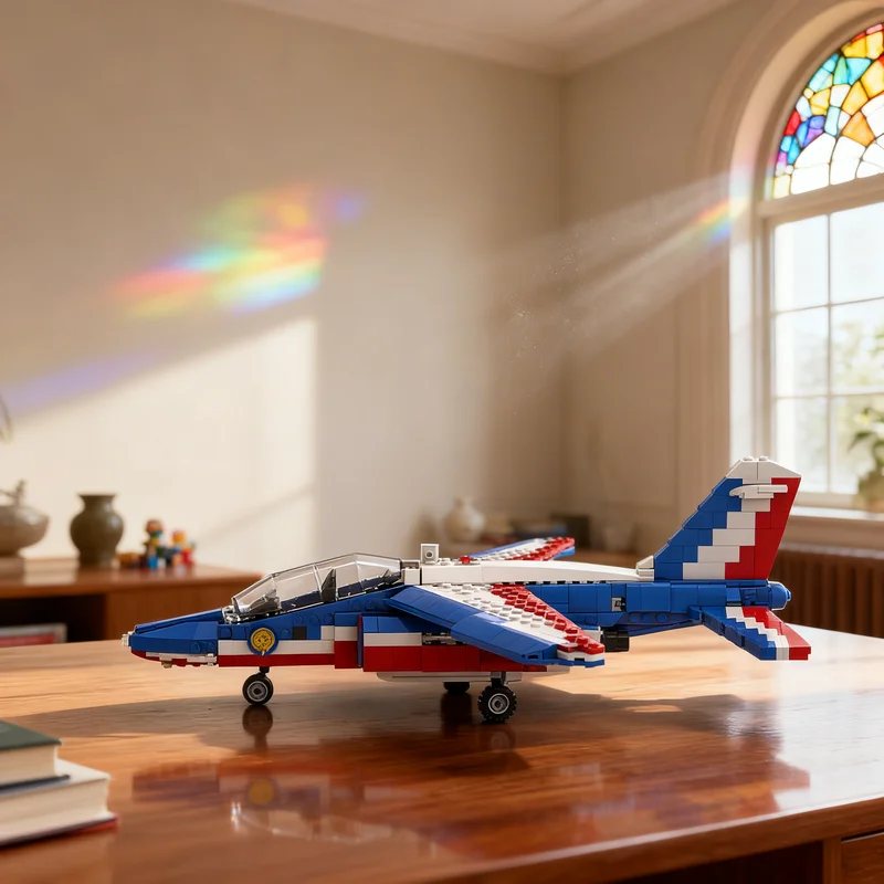 

653pcs MOC Dassault Dornier Alpha Jet Creator Designer Sets Model Building Blocks Creative Display Gift Collectible Decor Kids