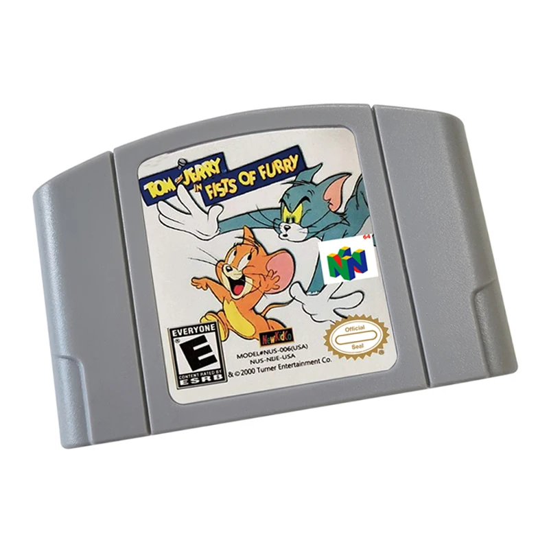 Tom & Jerry in Fists of Furry 64 Bit  Video Game Cartridge For US And EU Version Game Console