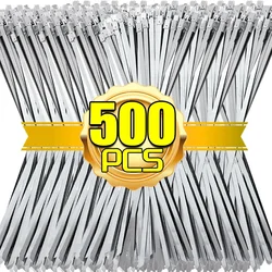Wholesale Stainless Steel Cable Ties Metal Self Locking Fastening Rings Heavy Duty Cables Zip Tie Strap Exhaust Wrap Organizer