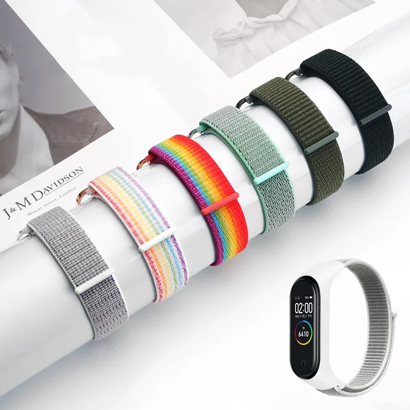 Nylon strap For Xiaomi Mi band 10 9 8 Sports smart bracelet breathable replacement wristband For Mi band 9 8 watchband accessory