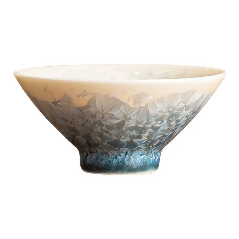 

Crystal glaze high-end master cup, single cup lake green hat cup, ceramic teacup for drinking tea, special cup for tea tasting