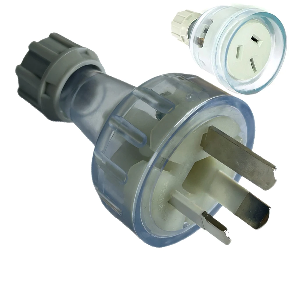Transparent 15A 10A Auatralia Industrial Waterproof Plug Socket New Zealand Outlet 3 Pin AU Detachable Wiring Connector Type I