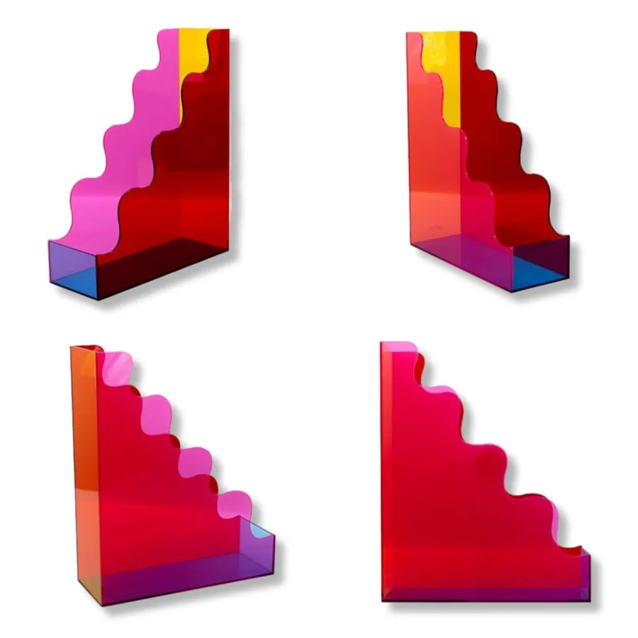 

Симпатичный акриловый держатель для файлов с красочным дизайном для использования в классе, офисе и почте. Идеальное решение для хранения бумаги и писем с Mo.