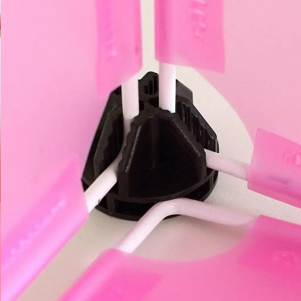 Plastic Grid Connectors 3.7cm Cross Buckle for Wire Storage Tubing Wardrobe Cabinet Organizer