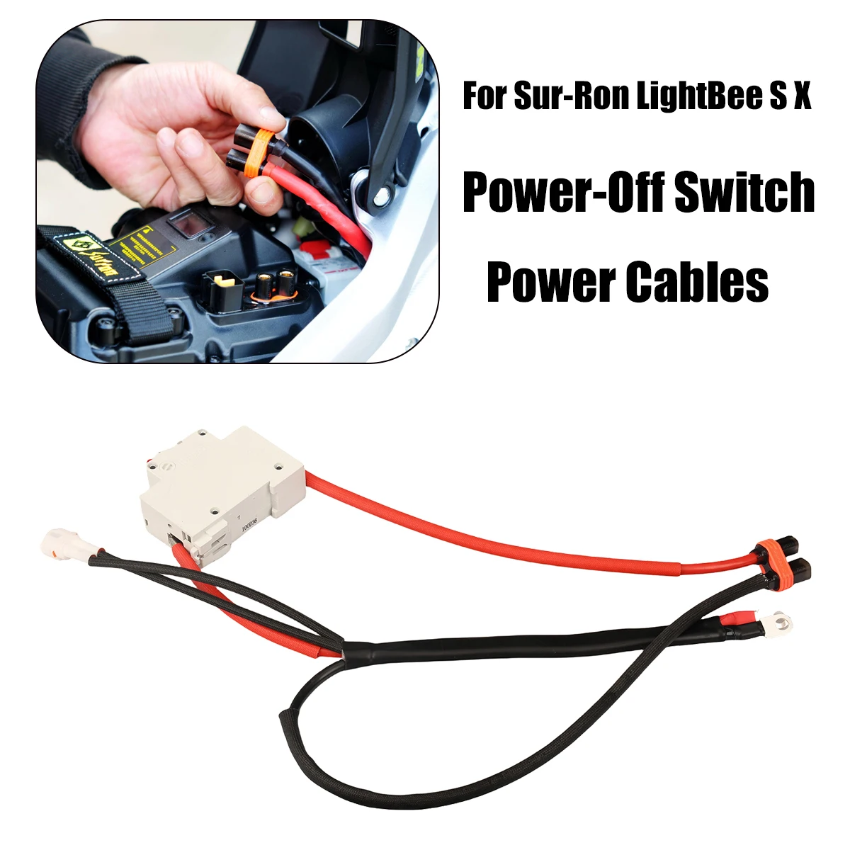 

Electric Motorcycle Air Switch Power Off Protection Switch Power Cables For Sur-Ron LightBee S X Off Road Motorcycle Parts