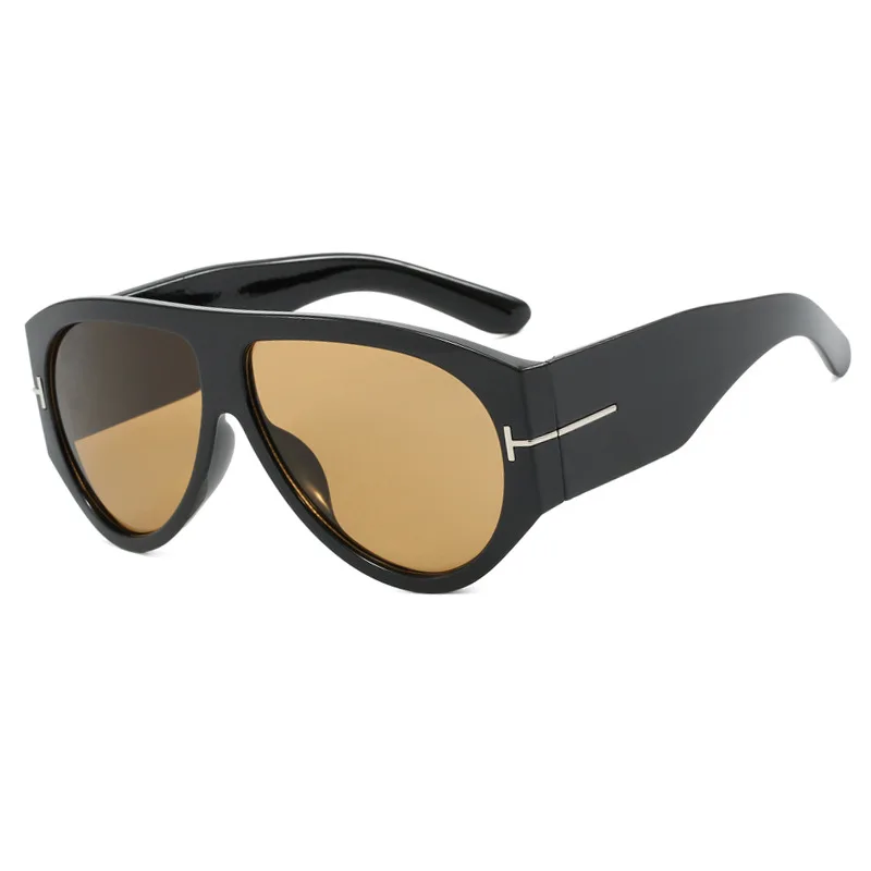 Trend Oversized Pilot Sunglasses Women For Men Luxury Brand Designer Sun Glasses Vintage Big Frame Eyeglasses Punk Driving Shade image 6