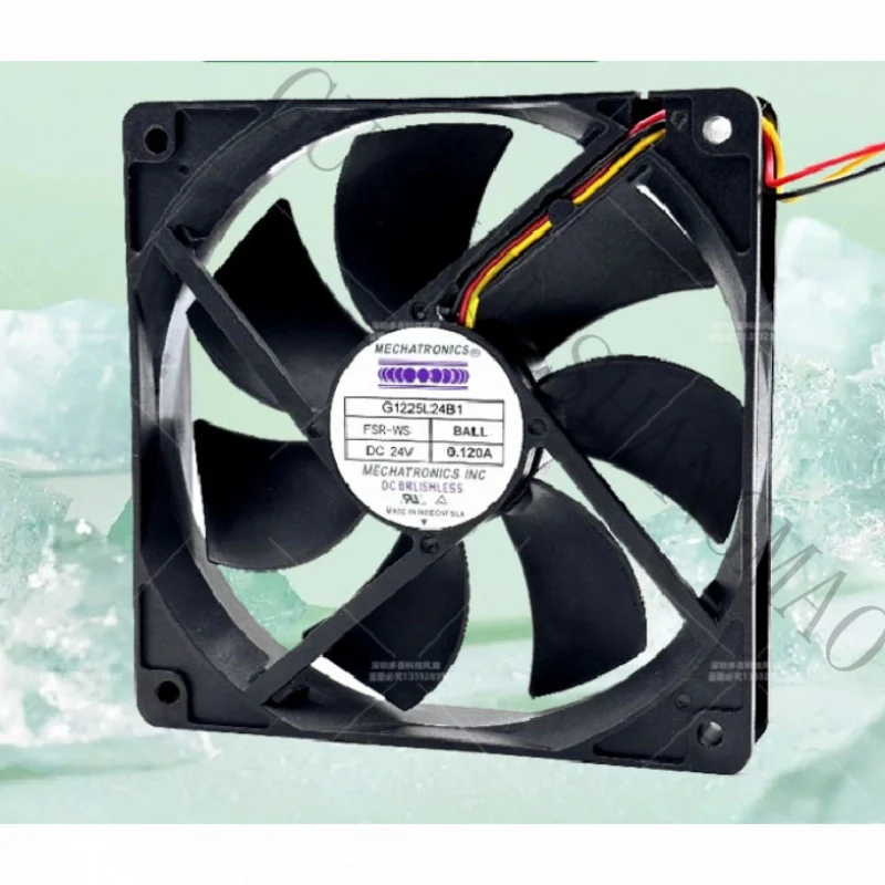 HJY 1-piece package suitable for MECHATRONICS G1225L24B1 converter cooling fan 3pin&