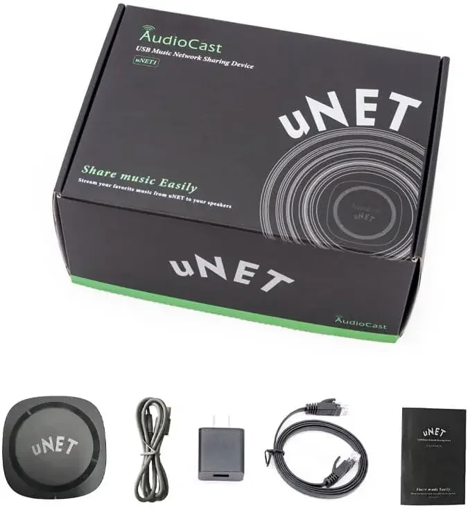 Audiocast uNET – USB-Musikfreigabe für Smart Audio Systems (WiiM, Audio Pro und mehr)