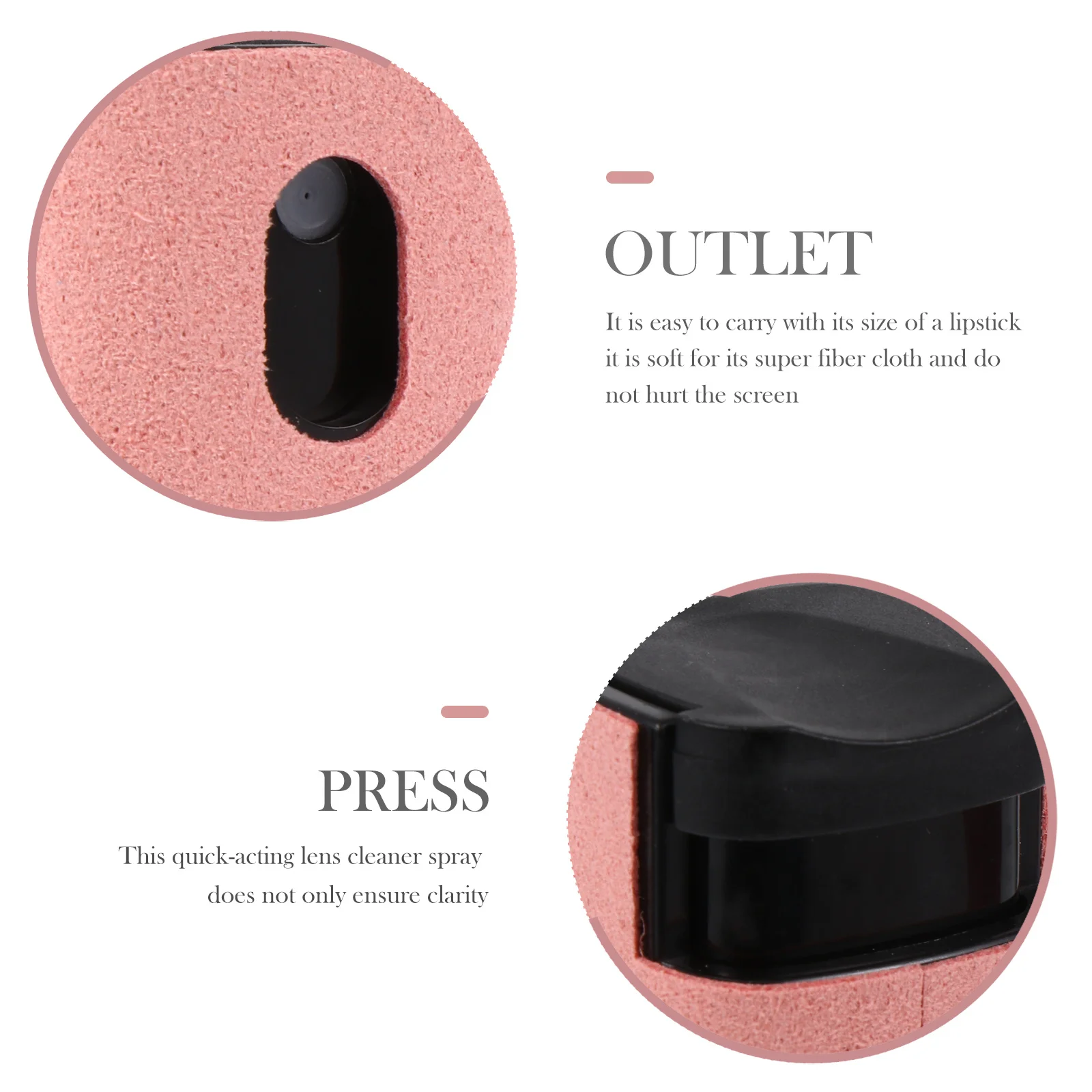 

2Pcs Cleaning Kit for Screens Glasses and Lenses Anti-Fingerprint Oil Dust Remover Spray with Microfiber Cloth Portable