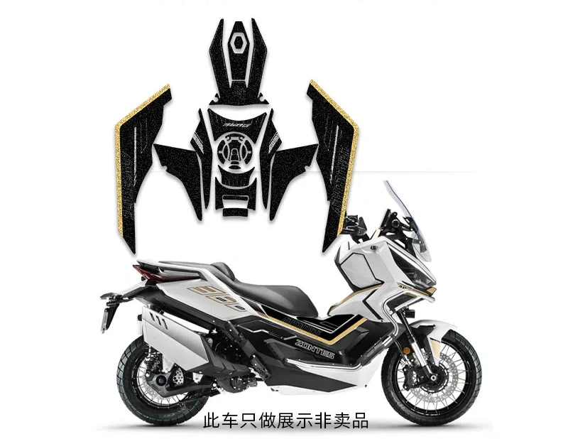 PER ZONTES 368G 2024 Adesivo carenatura carrozzeria moto Rilievi serbatoio Gas Ginocchio Grip Trazione Adesivo Protector