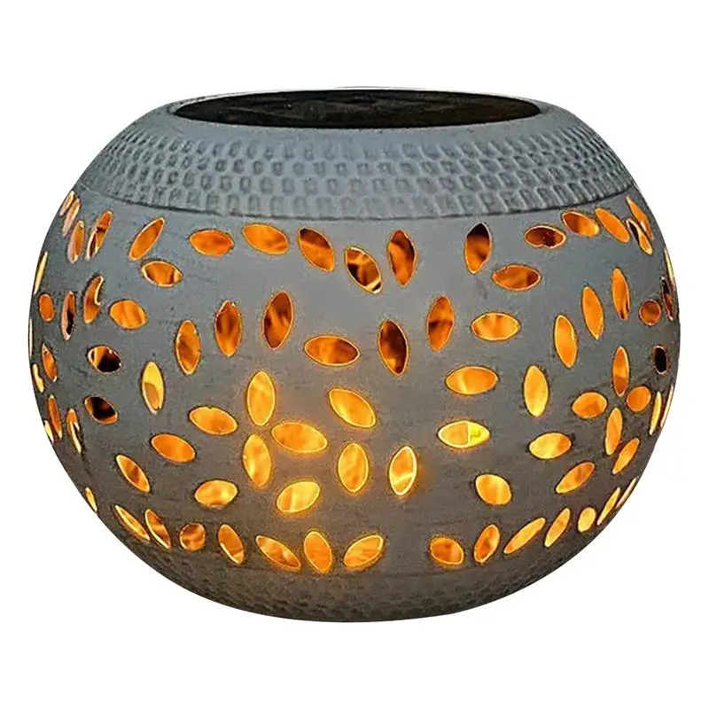 Solar Table Lanterns Lights Outdoor Waterproof LED Lamp White Metal Table Lights Solar Powered Decorative Lantern Home Decor