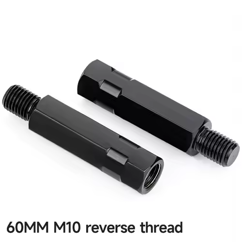 Longer Extension Black Motorcycle Rearview Mirror Adapters M8 8mm M10 10mm Anti clockwise Right Left Hand Thread Changing Screws - Image 23