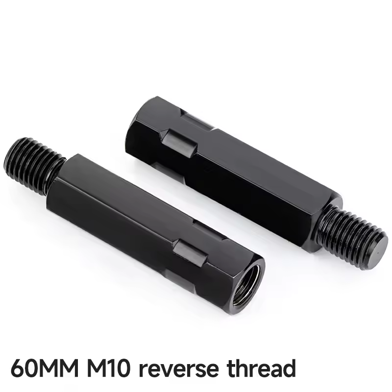 Longer Extension Black Motorcycle Rearview Mirror Adapters M8 8mm M10 10mm Anti clockwise Right Left Hand Thread Changing Screws - Image 23