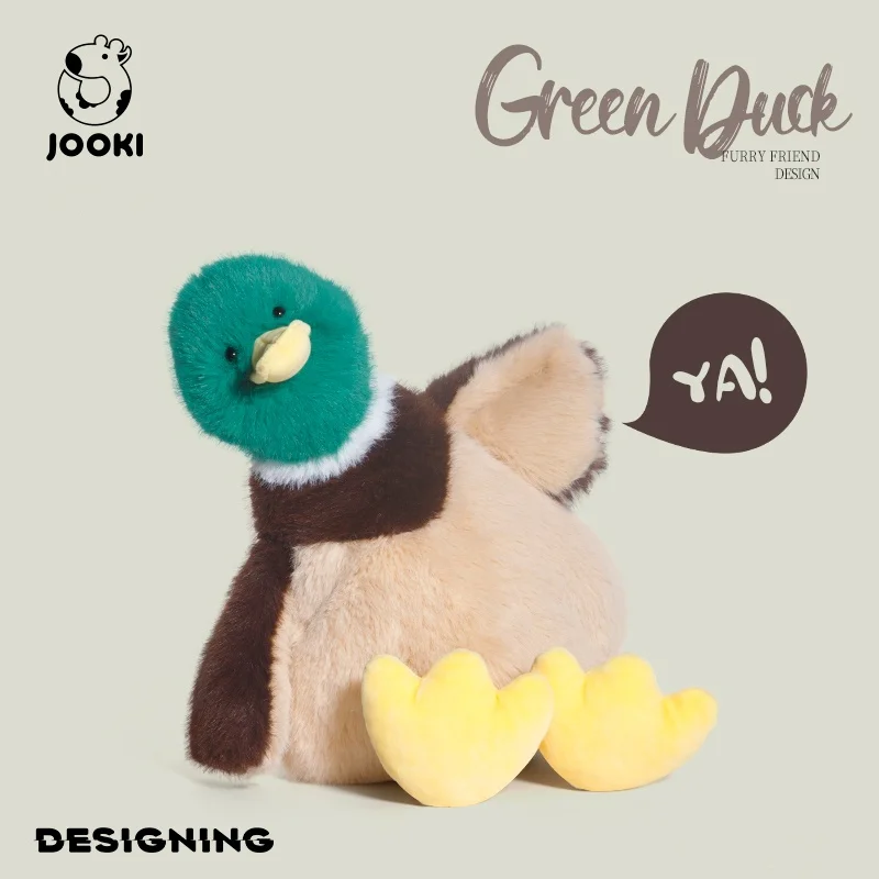 Jouets en peluche canard mignon pour enfants, animaux de dessin animé, poupées en peluche DLIGHTSoft, décor de chambre Kawaii, cadeaux d'anniversaire et de Noël créatifs