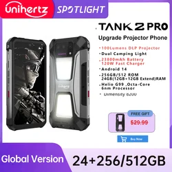 Unihertz 8849 tank 2 Pro teléfono resistente Android 14 24GB 512GB con batería de 23800mAh proyección superior 6,79 