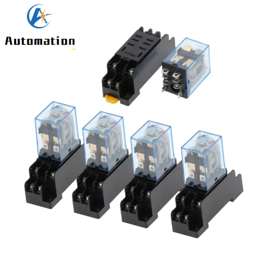 5 zestawów 220V 10A przekaźnik zasilania cewki DPDT LY2NJ HH62P HHC68A-2Z z podstawką