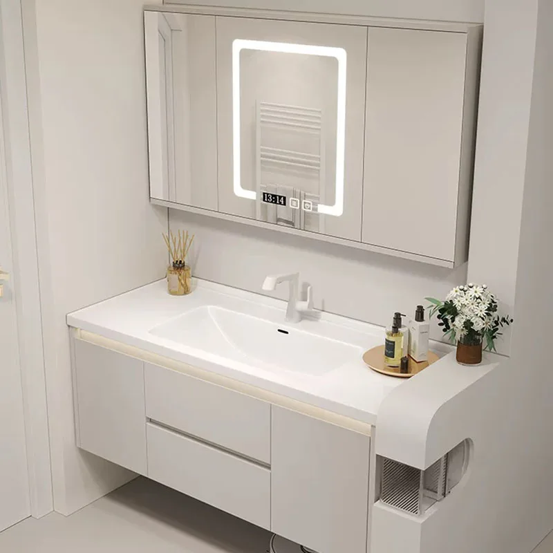 Partitions Organizer Bathroom Cabinet Over Mirror Shelves Wall Skincare Cupboard Makeup Perfume Archivadores Trendy Furniture