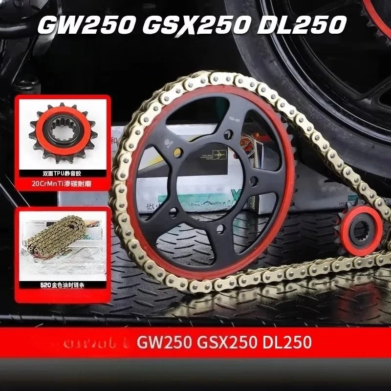 Motorcycle Small sprocket 15 teeth pinion for Suzuki GW250 GSX250R DL250 GW GSX DL 250 Zontes ZT250 ZT310 Sprocket Chain Wheel
