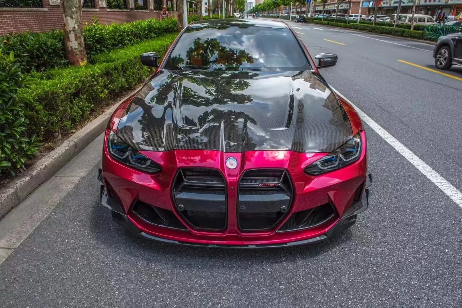 غطاء محرك السيارة عالي الجودة من ألياف الكربون الجافة CSL لترقية غطاء المحرك بحالة جديدة G80 G82 حسب الطلب