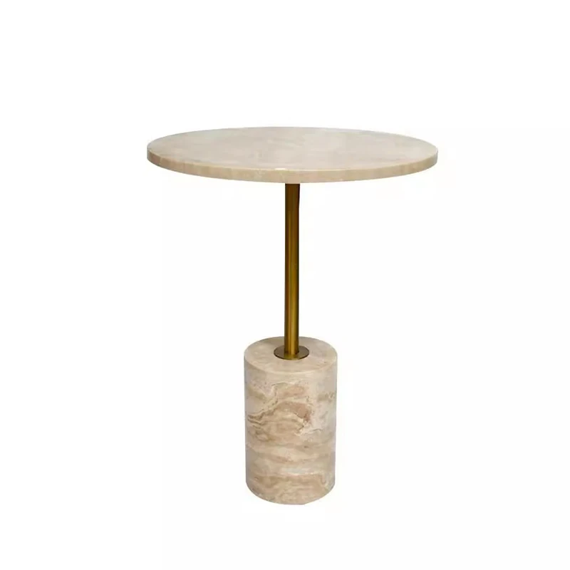 북유럽 동굴 돌 가장자리 조명 럭셔리 현대 대리석 코너 테이블 인터넷 연예인