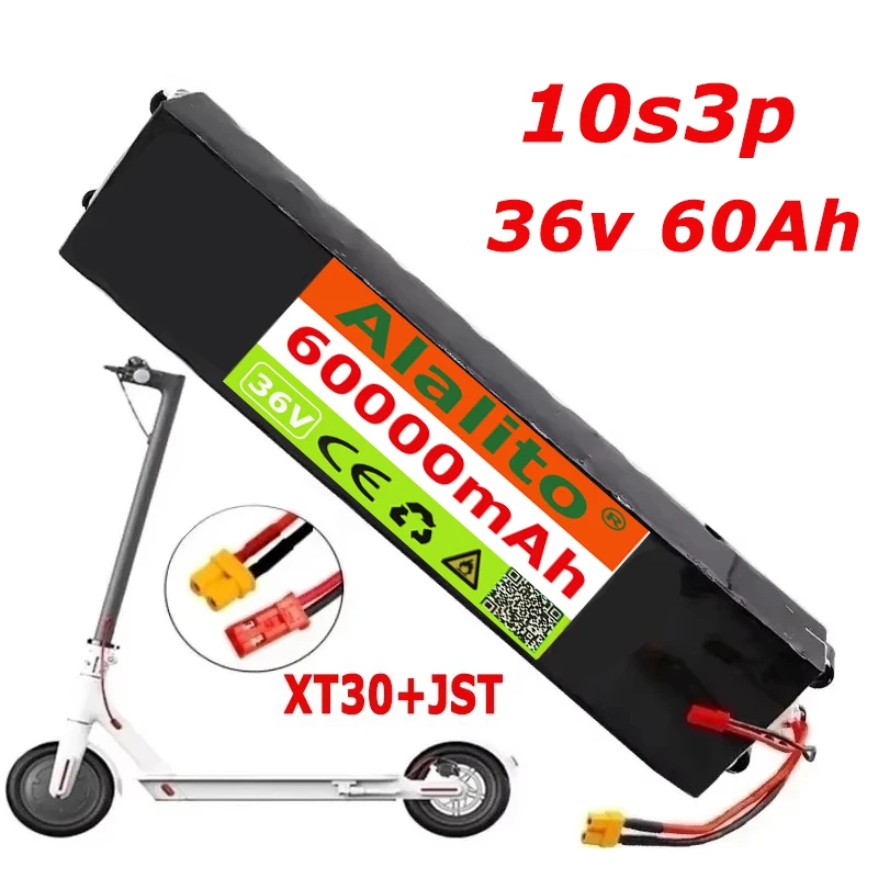 paquete-de-bateria-de-litio-recargable-36v-60ah-18650-10s3p-500w-de-alta-potencia-para-bicicletas-modificadas-scooter-vehiculo-electrico-con-bms-xt30