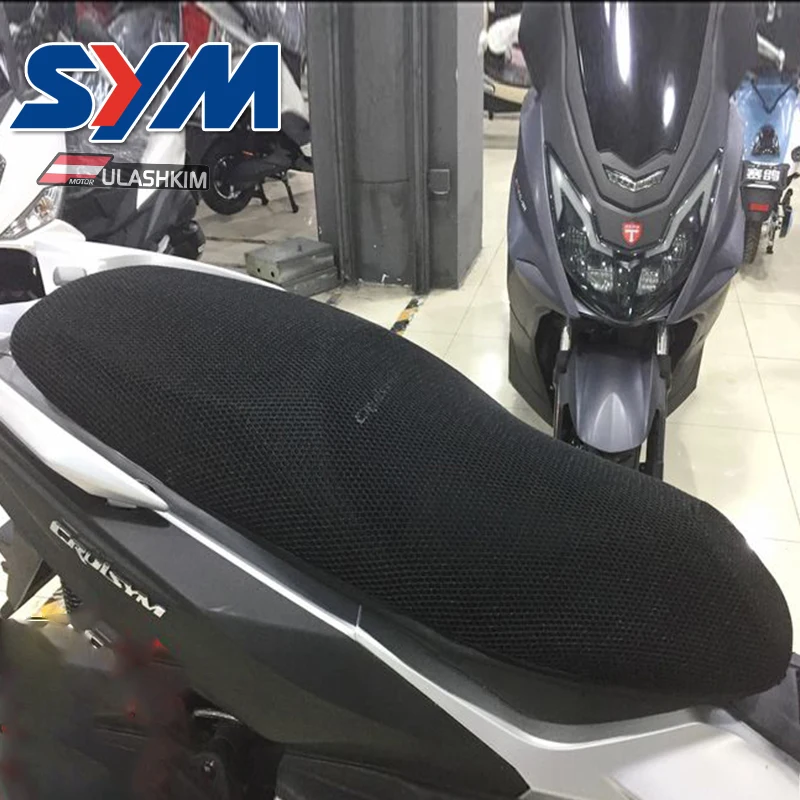 Black Seat Cover For SYM JOYMAX Z300 Motorcycle Moped Motorbike Scooter Seat Covers Cushion Anti-Slip Waterproof