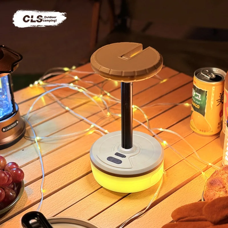 

LED Camping Lamp Telescopic Camping Light table lamp Atmosphere Light with 10M Recyclable Light Belt for Outdoor Fishing Tent