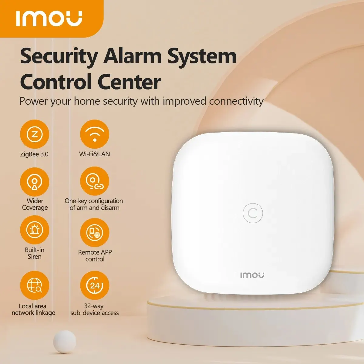 Imou Zigbee 3.0 Slimme Gateway Hub Draadloze Afstandsbediening Wi-Fi Of Lan Multi-Modus Voor Alexa Google Home Smart Life