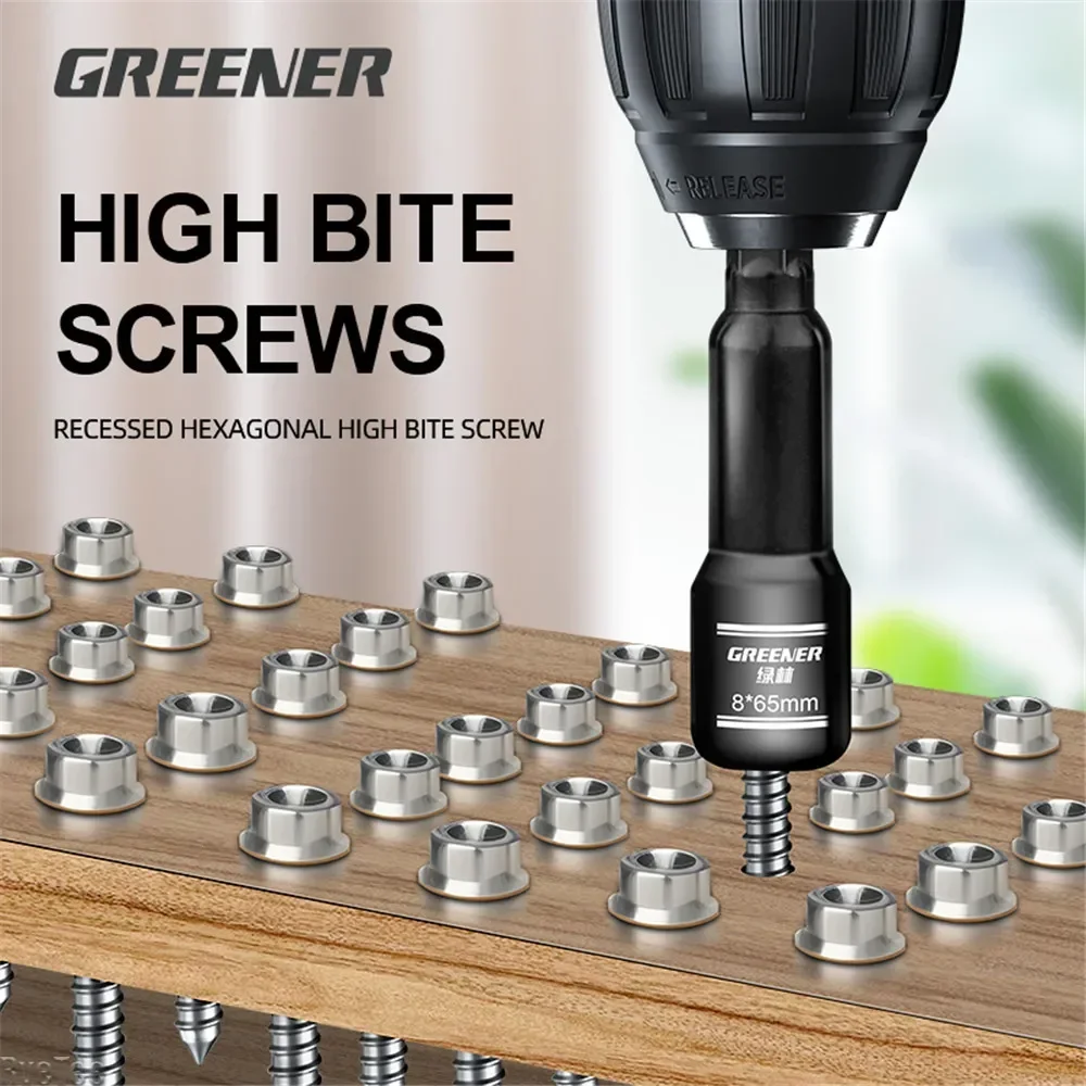 Impact Socket Magnetic Screwdrive GREENERY 6/8/10/12/13/14MM Power Nut Driver Drill Bit Set 1/4