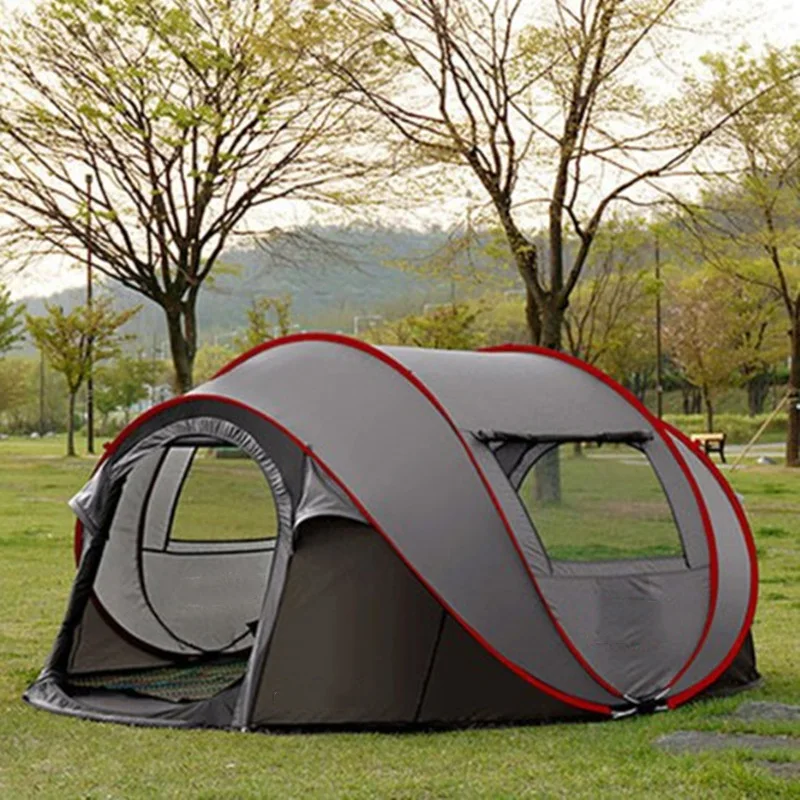 3-4Persons Pop Up Automatic Tent Large Space Waterproof Windproof Quick Open Fast Throw Outdoor Camping Tourist Park палатка