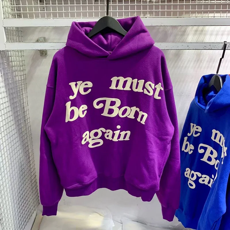 23FW クラシックフォームロゴ Ye Must Be Born Again パーカー男性女性