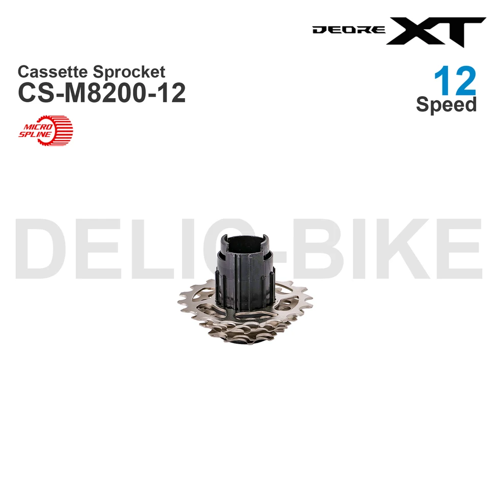 SHIMANO DEORE XT Cassette Sprocket CS-M8200-12 M8200 for MTB 12