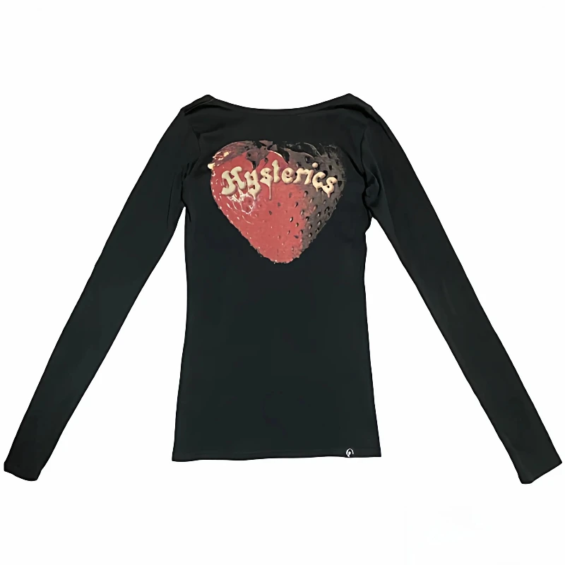 Hysteric glamour Strawberry Skull Long Sleeve Tee