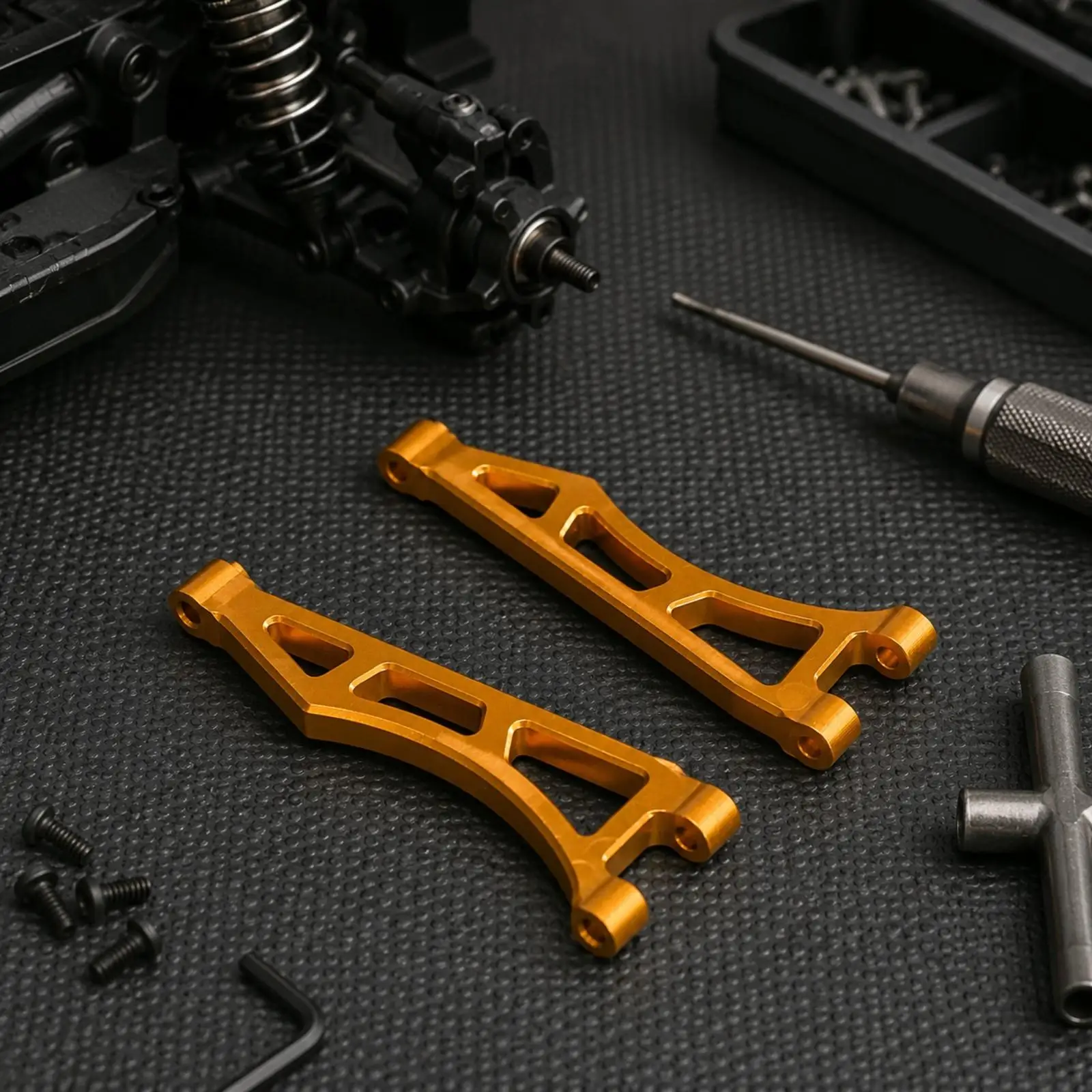 Lightweight Aluminum Suspension Arms for 1/16 RC Car Chassis Link System