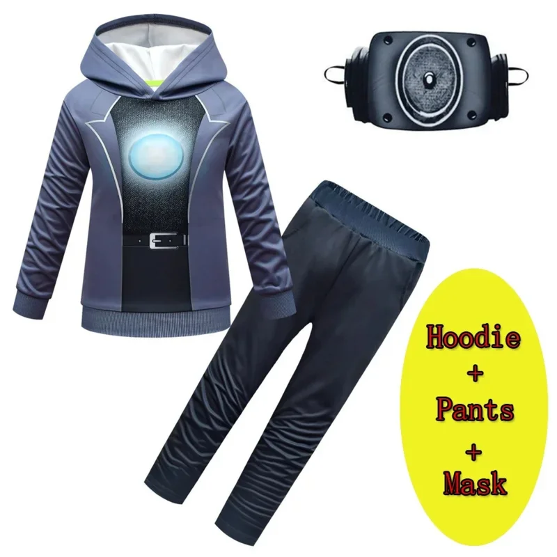 Skibidi-Camisola para homens, Traje de WC, Câmera Audio, Speakerman, Titan Model, Cos Vestuário, Halloween, Birthday Gift, High Quality