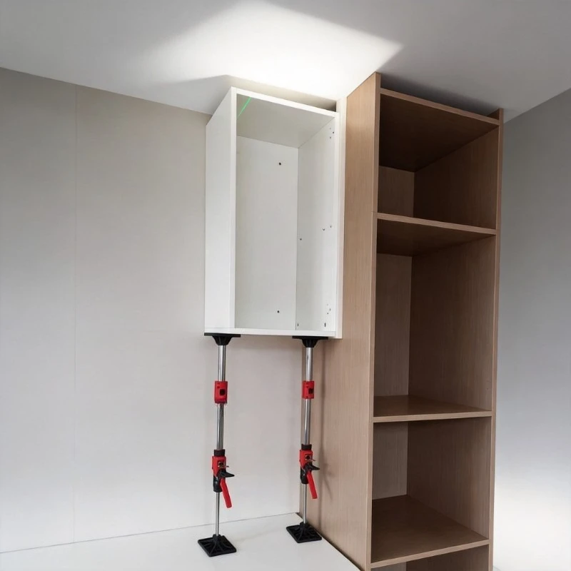 Telescopic Furniture Lifting Support Rod, Adjustable Arm Jack, Labor‑Saving Hand‑Operated Tool for Ceiling Cabinet Mounting
