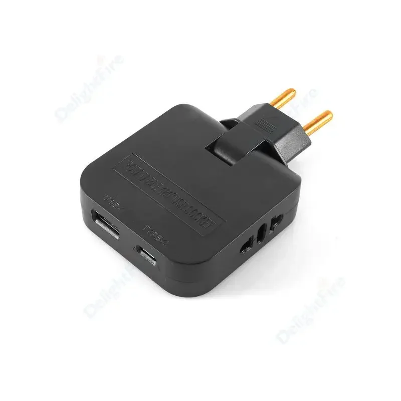4 in 1 EU Extension Socket With USB Port Spain France Korea Plug Converter Electrical US To Euro Scokets AC Outlet Converter
