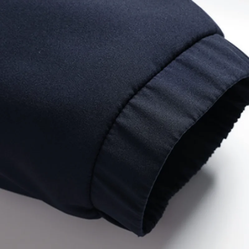 سترة سميكة مبطنة بالصوف للرجال، ملابس خارجية دافئة للرجال، معطف قطني، ملابس شتوية للأعمال #6