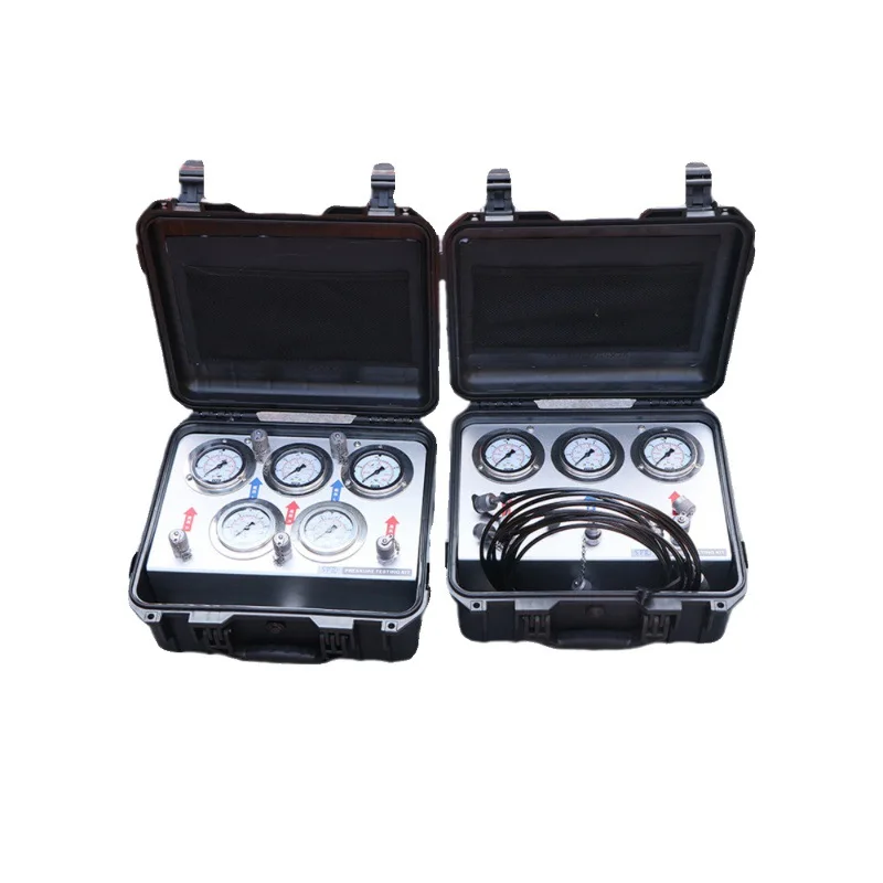 

Integrated tester excavator hydraulic oil pressure gauge 3 table 4 table portable high precision