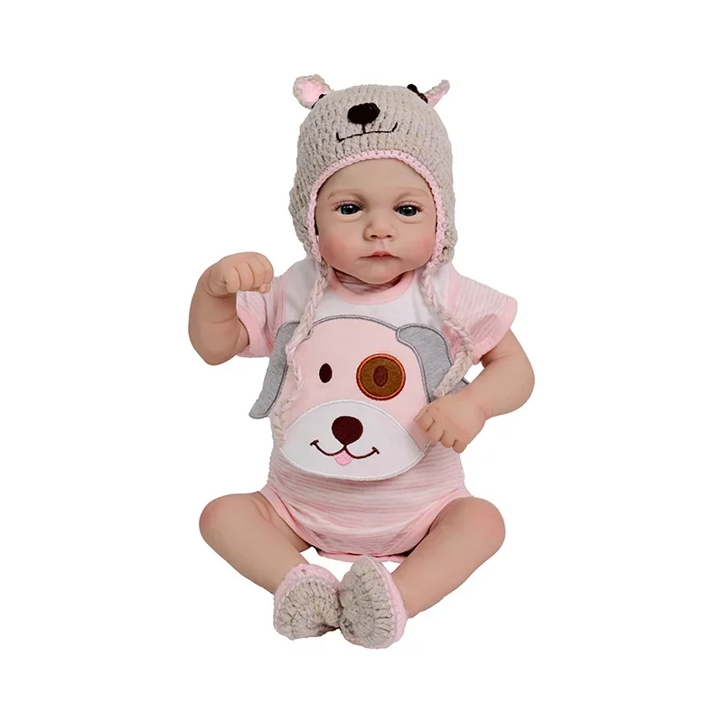 18inch Reborn Baby Doll Twins Irys and Lily Handmade 3D Skin Multiple Layers Painting Collectible Lifelike Art Doll