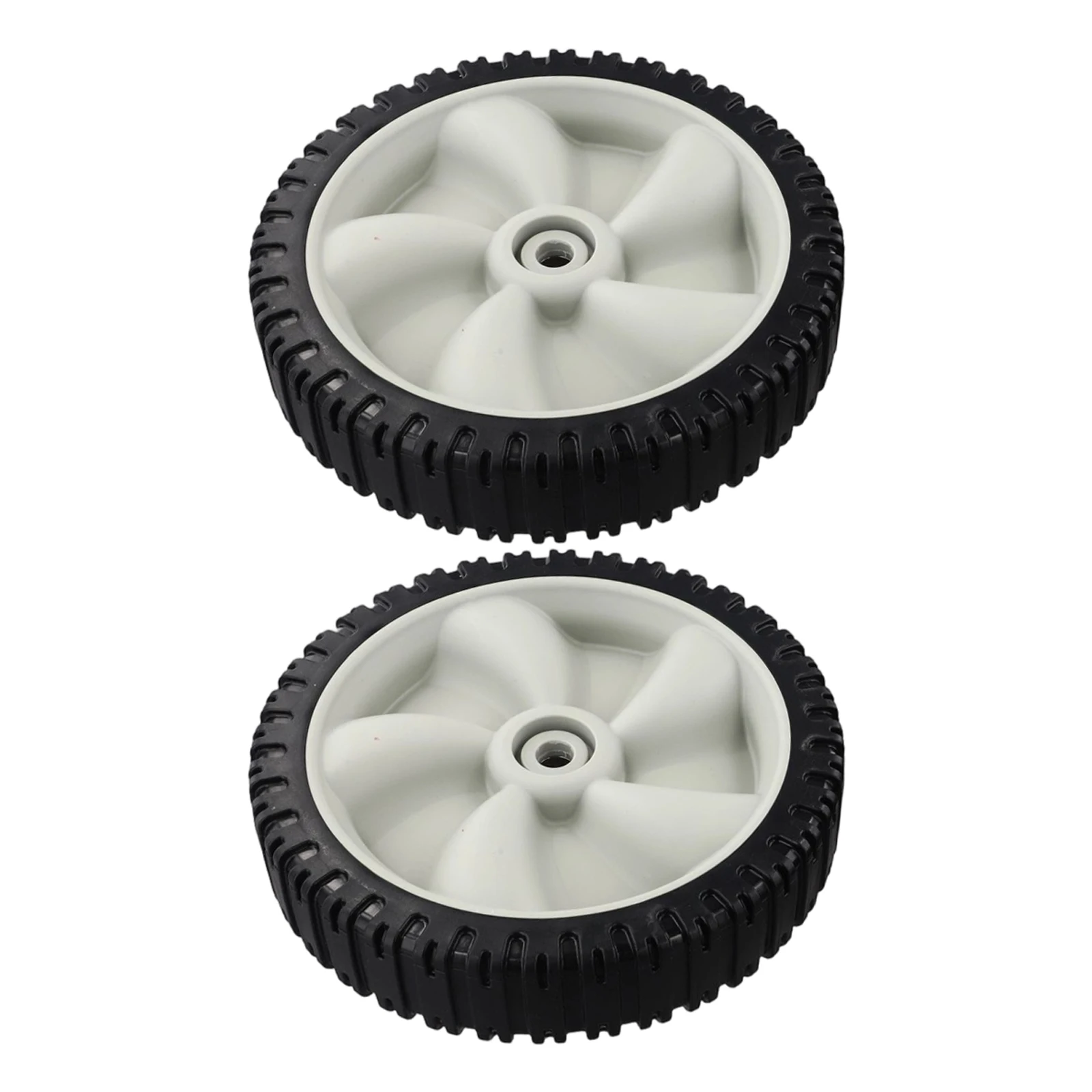 Lawn Mower Parts 8 Inch Mower Wheels Lawn Mowing Yard Work Enhanced Traction Design Lawn Mower Center Hole 1 2