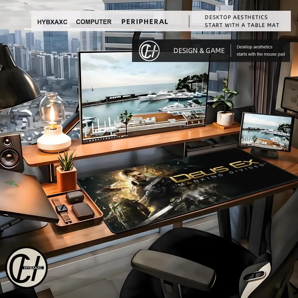 Deus Ex Machina USA 1996 ماوس الوسادة الألعاب مجردة كبيرة 800x400 مللي متر الكرتون MouseMat ألعاب XXL Mause السجاد مكتب الكمبيوتر #2