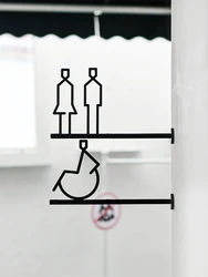 Wc Toilet Signs Bathroom Door Sign For Home Men Women Toilet Sign Restroom Door Plate 3d Metal Logo Door Sign