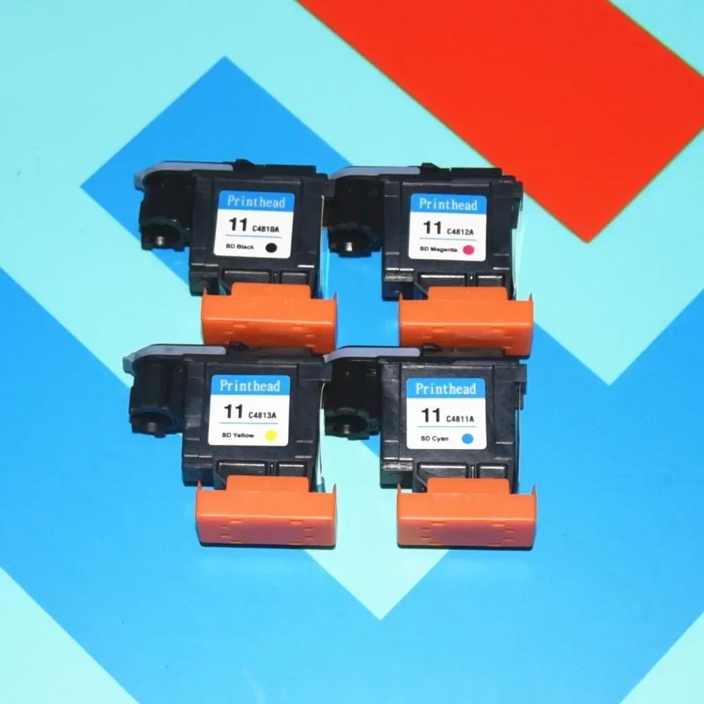 1Set/4pcs. High quality for HP11 Printhead for hp500 510 800 C4810A C4811A C4812A C4813A