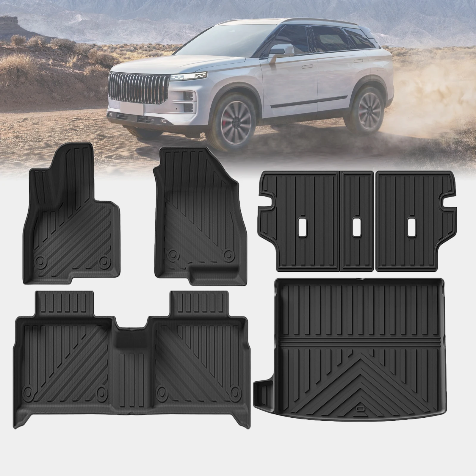 TPE Car Mats for Jaecoo J7 2023-2025 Eco-Friendly TPE Floor Mat & Trunk Pad Non-Slip Dustproof Car Interior Accessories
