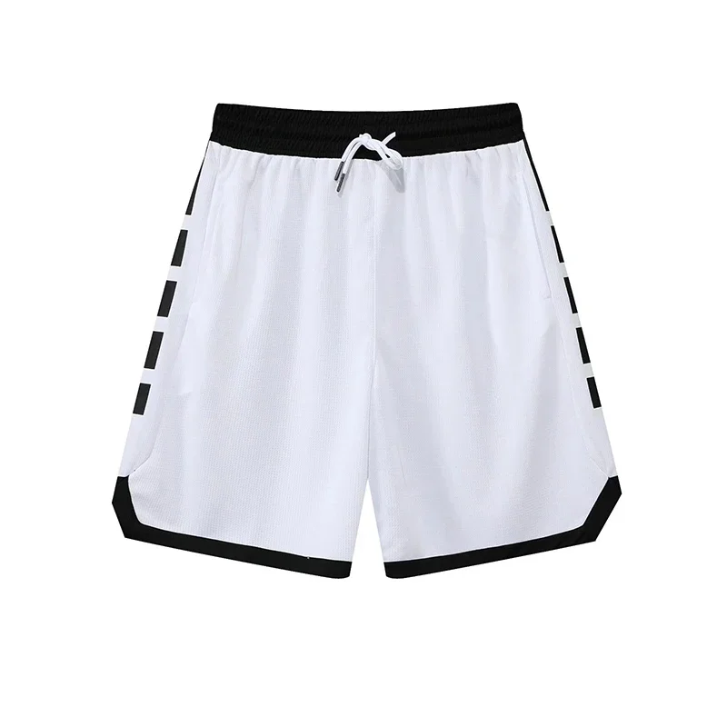 Basketball Shorts Breathable Sweat Sport Running Shorts Outdoor Sports Fitness Short Pants Loose Beach Shorts With Zip Pocket