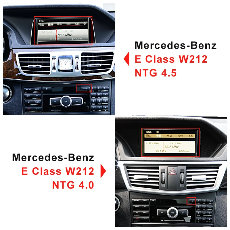 Per Mercedes Benz classe E W212 NTG 4.5 4.0 cruscotto LCD per auto strumento a grappolo digitale pannello QLED da 12.3 pollici sistema Linux