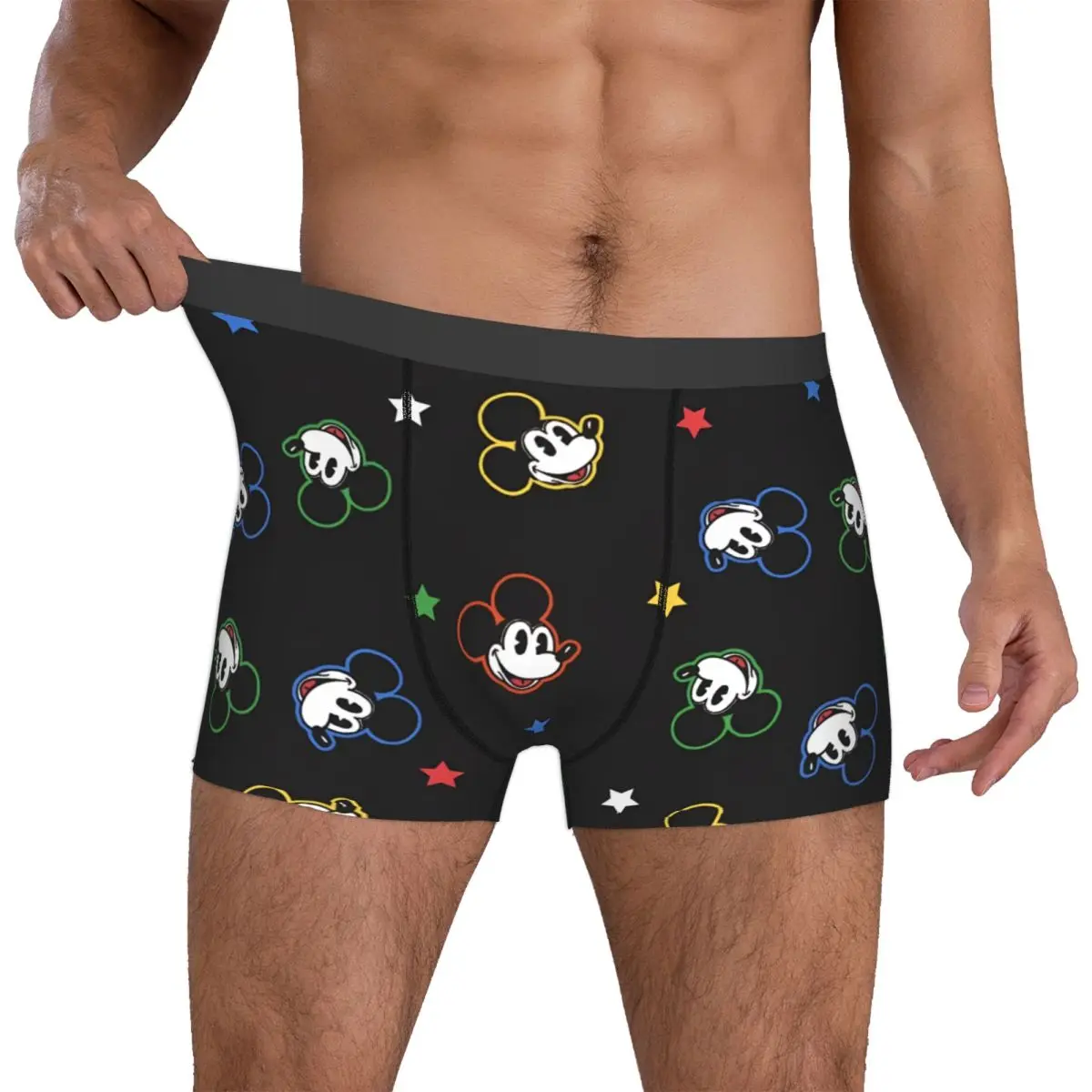 

Custom Mickeyes Anime Mouses Boxers Shorts Men's Cartoon Briefs Underwear Fashion Underpants