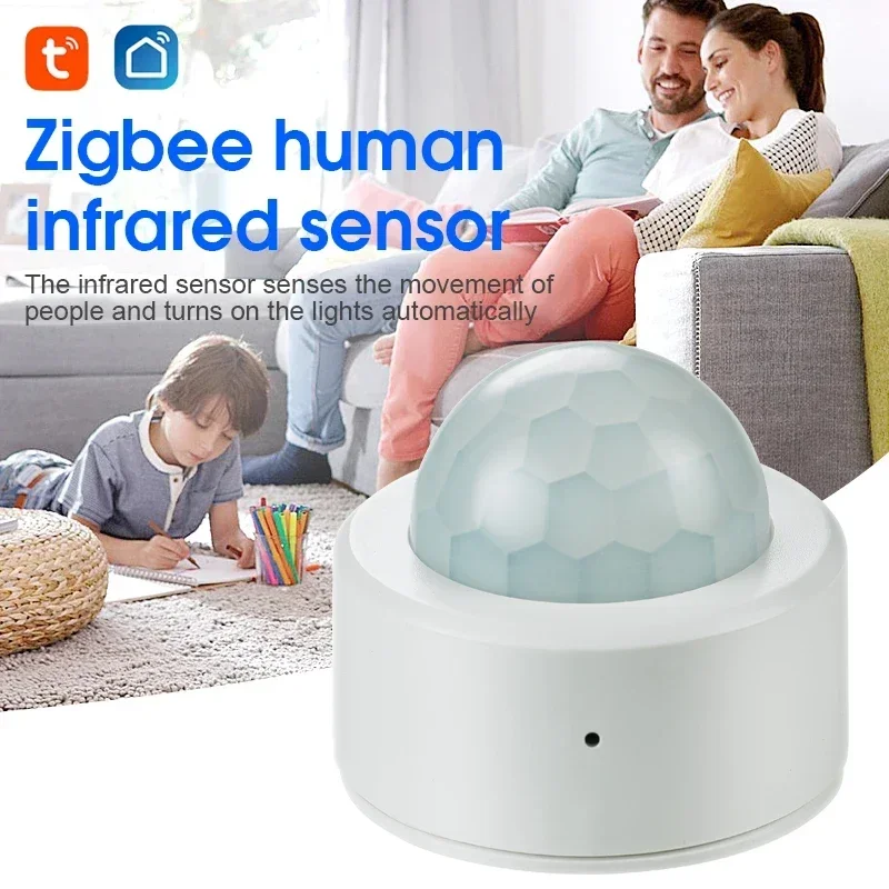 NEW Tuya Zigbee Mini Smart PIR Motion Detector Human Body Infrared Sensor Anti Theft Tuya App Remote Control Smart Life